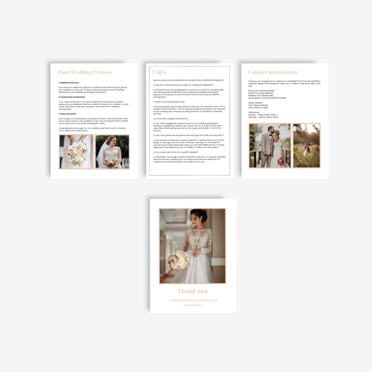 Photography Branding Bundle, Photographer Branding Kit, Photography Logo, Welcome Guide, Instagram Templates, Business Card, Price List