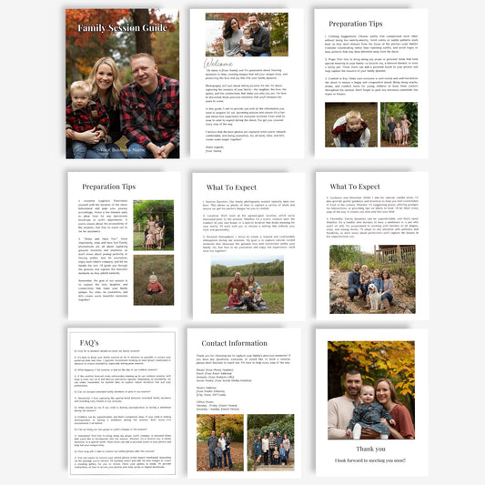 Family Photography Session Guide