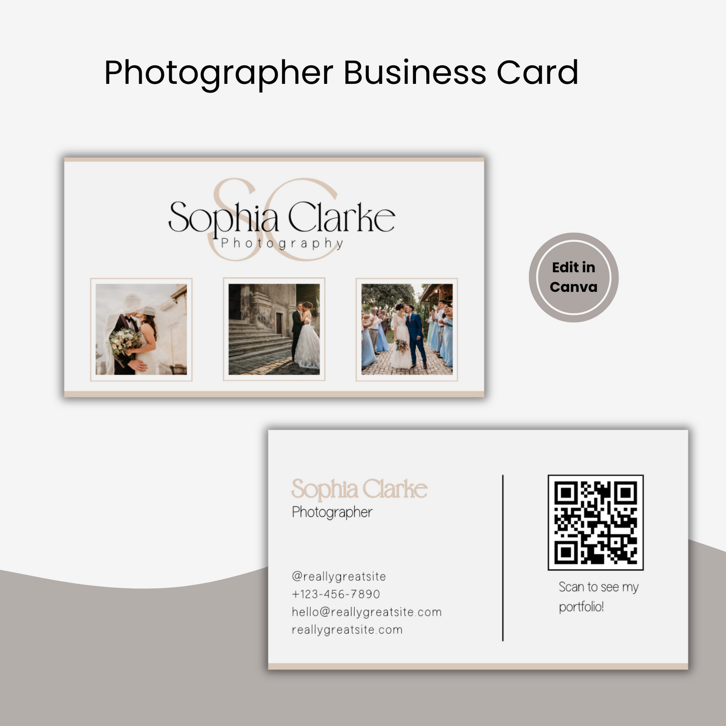 Photographer Business Card Template
