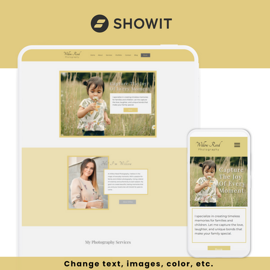 Showit Website Template for Wedding Photographer, Showit Template for Photographers, Showit Portfolio Template, Photography Website