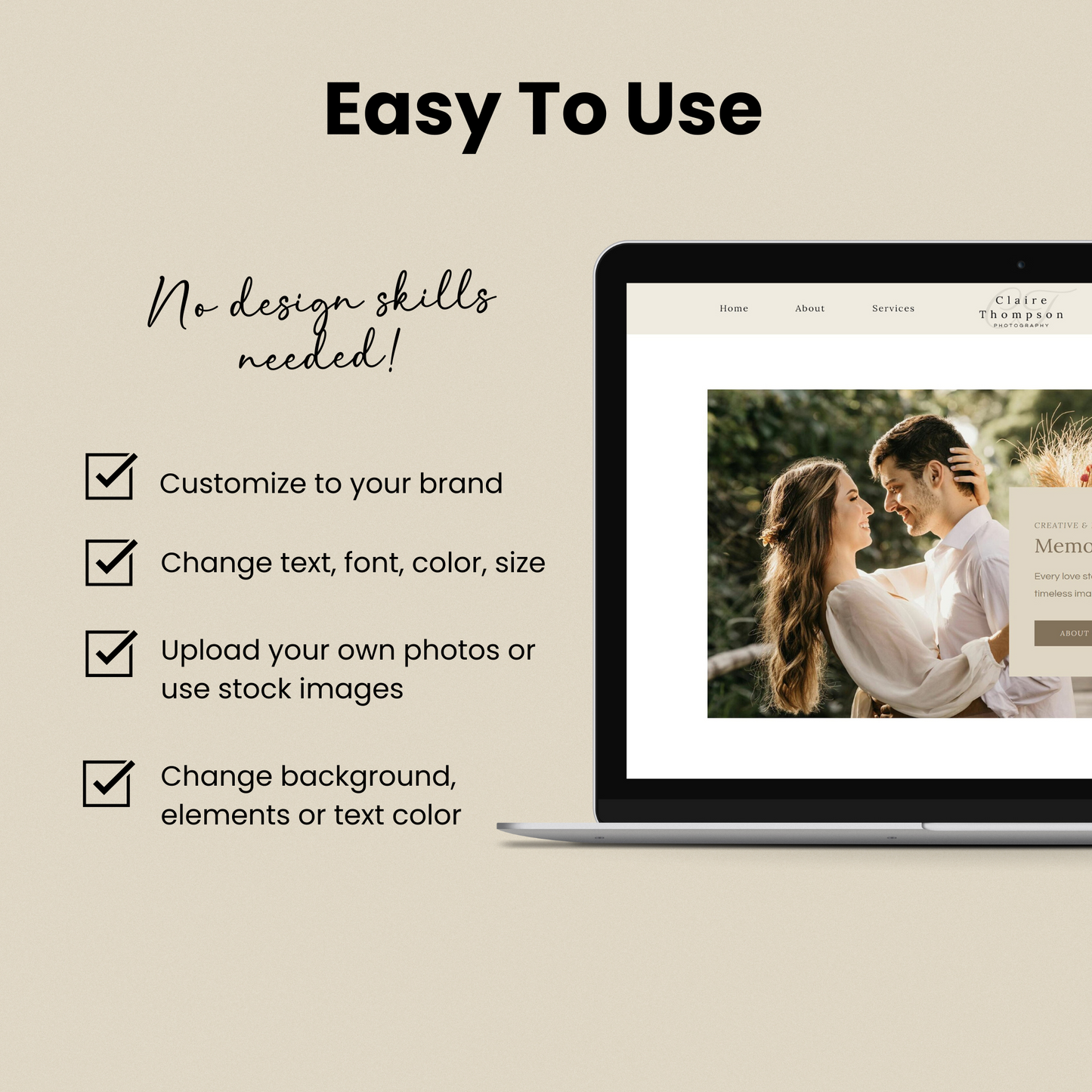 Showit Website Template for Wedding Photographer, Showit Template for Photographers, Showit Portfolio Template, Photography Website