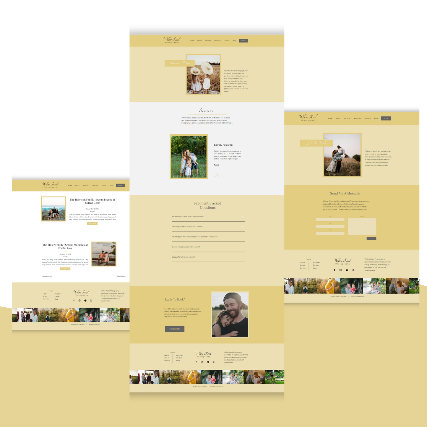 Showit Website Template for Wedding Photographer, Showit Template for Photographers, Showit Portfolio Template, Photography Website