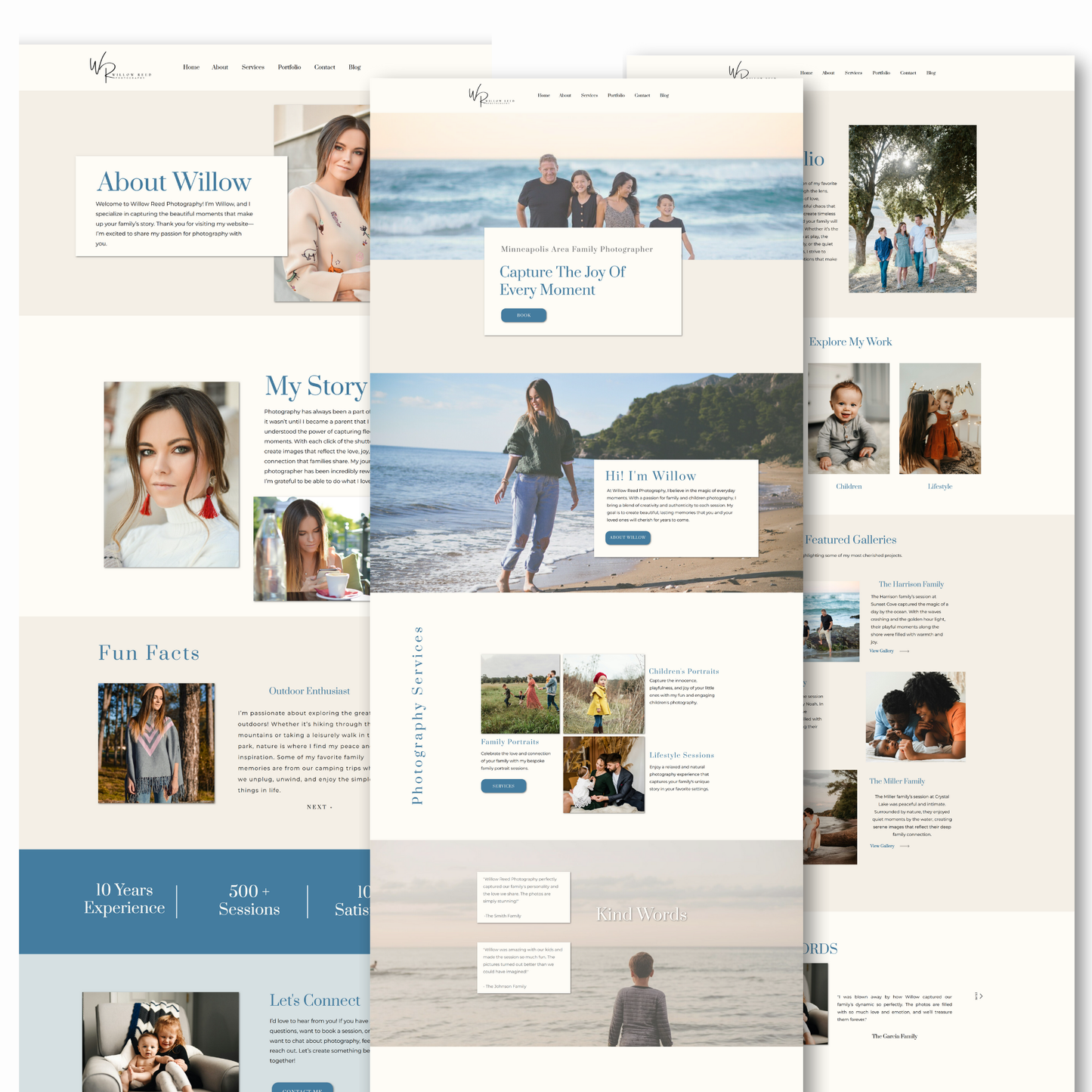 Showit Website Template for Portrait Photographer, Showit Template for Photographers, Showit Portfolio Template, Photography Website