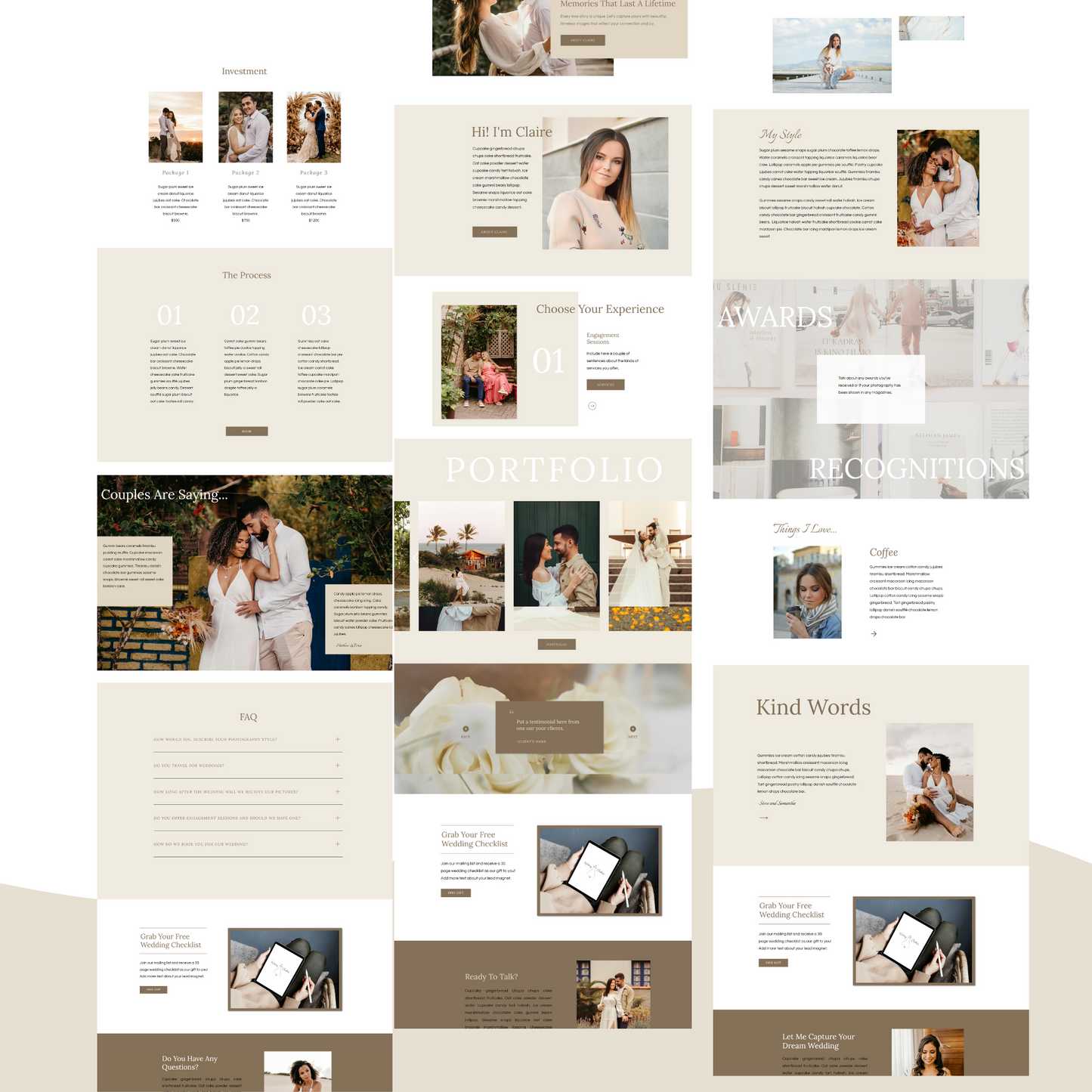 Showit Website Template for Wedding Photographer, Showit Template for Photographers, Showit Portfolio Template, Photography Website