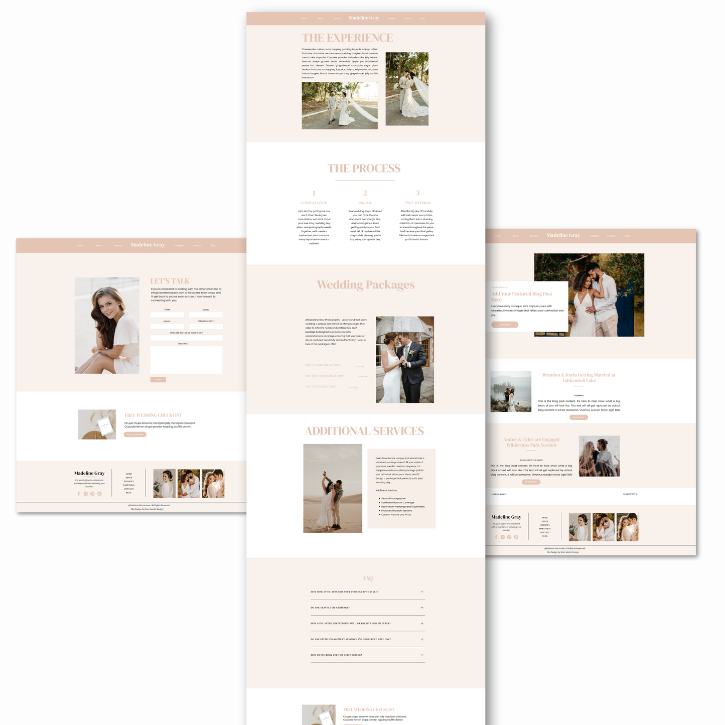 Showit Website Template for Wedding Photographer, Showit Template for Photographers, Showit Portfolio Template, Photography Website