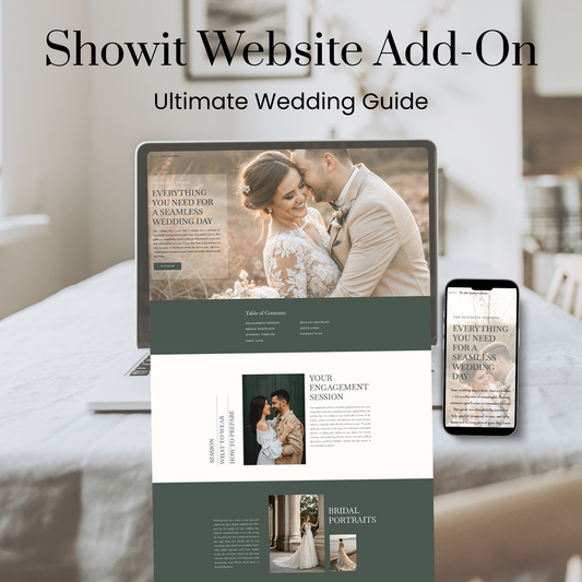 Showit Website Template Page Add-On | Wedding Guide