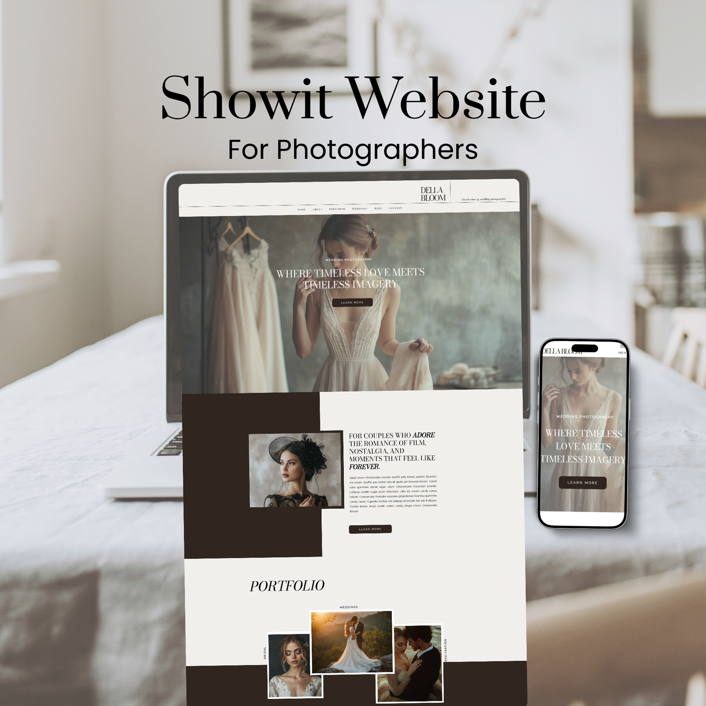 Showit Website Template | Della Bloom