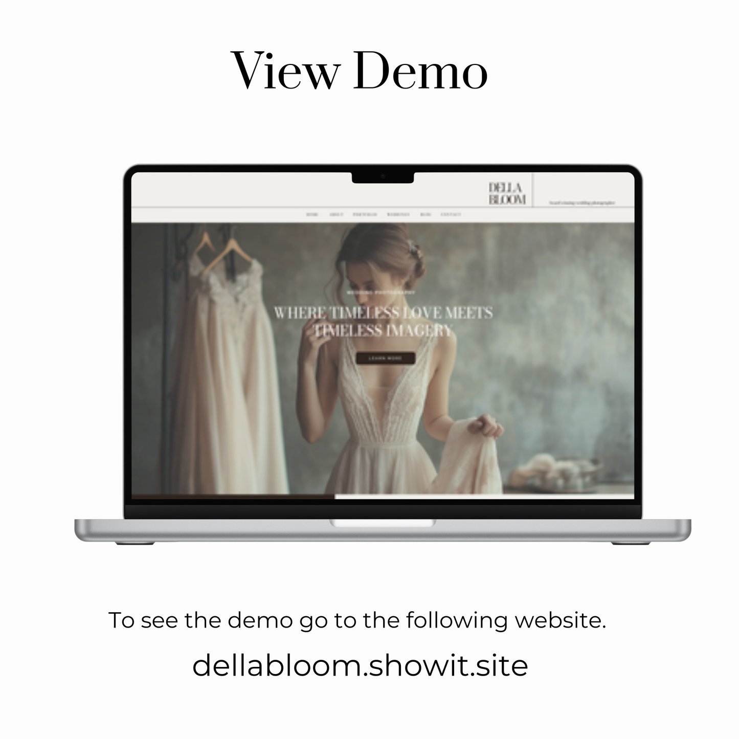 Showit Website Template | Della Bloom