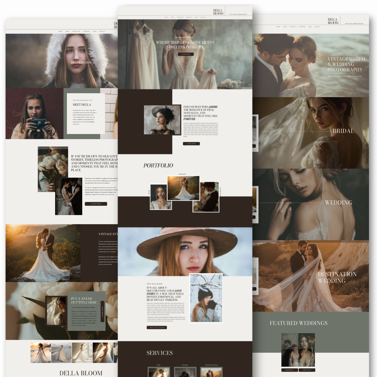 Showit Website Template | Della Bloom