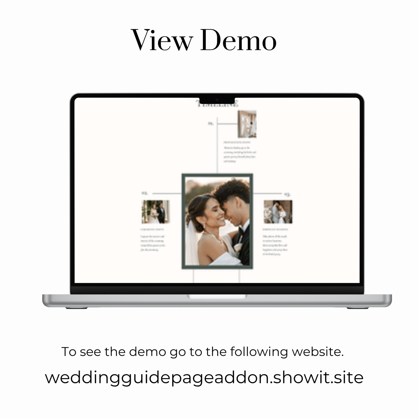 Showit Website Template Page Add-On | Wedding Guide