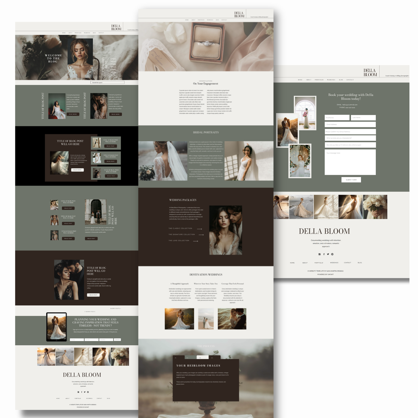 Showit Website Template | Della Bloom
