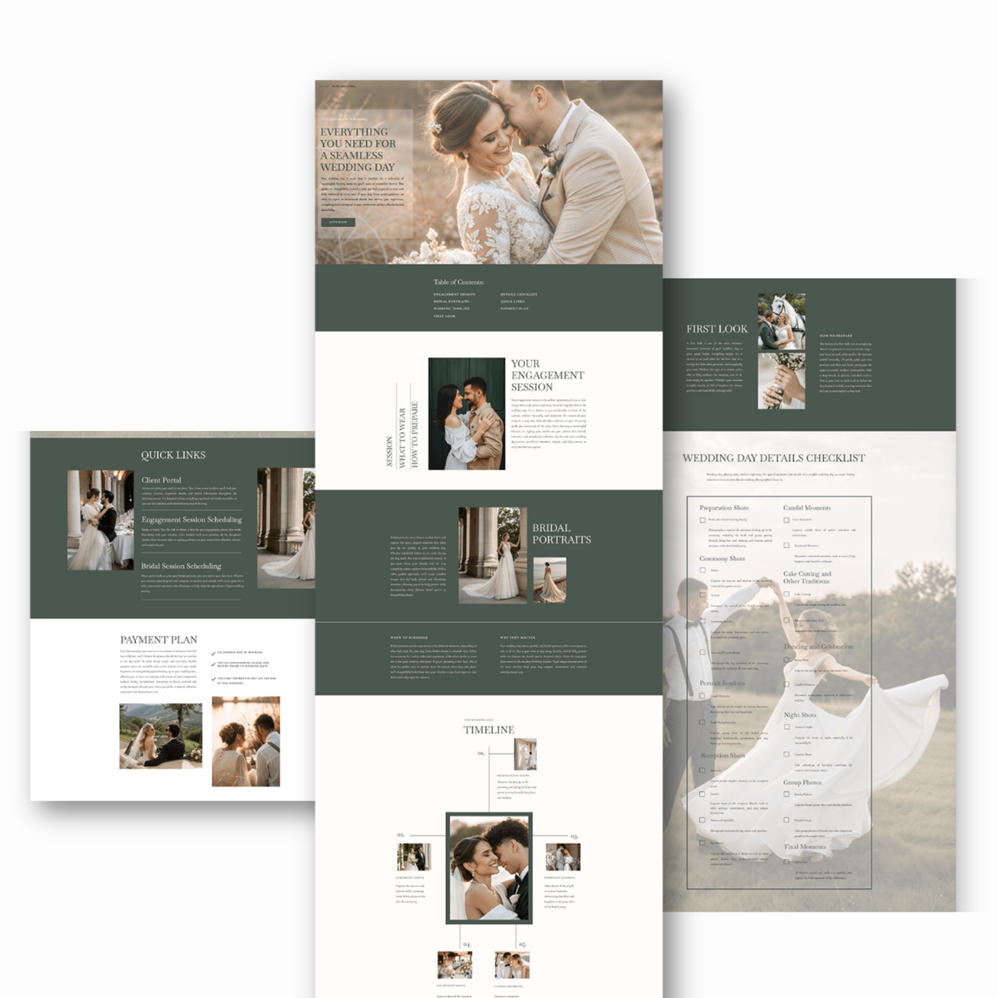 Showit Website Template Page Add-On | Wedding Guide