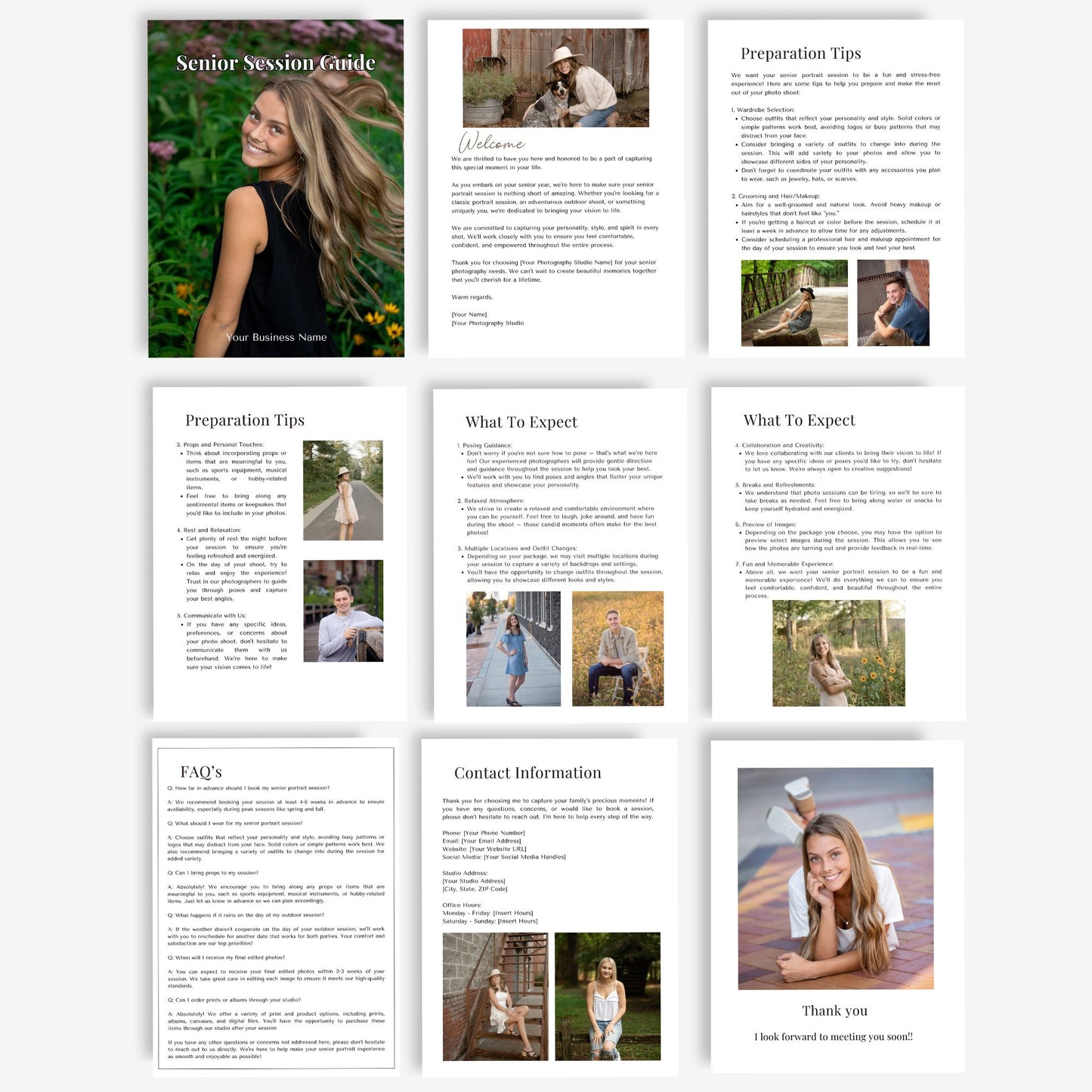 Senior Photography Session Guide