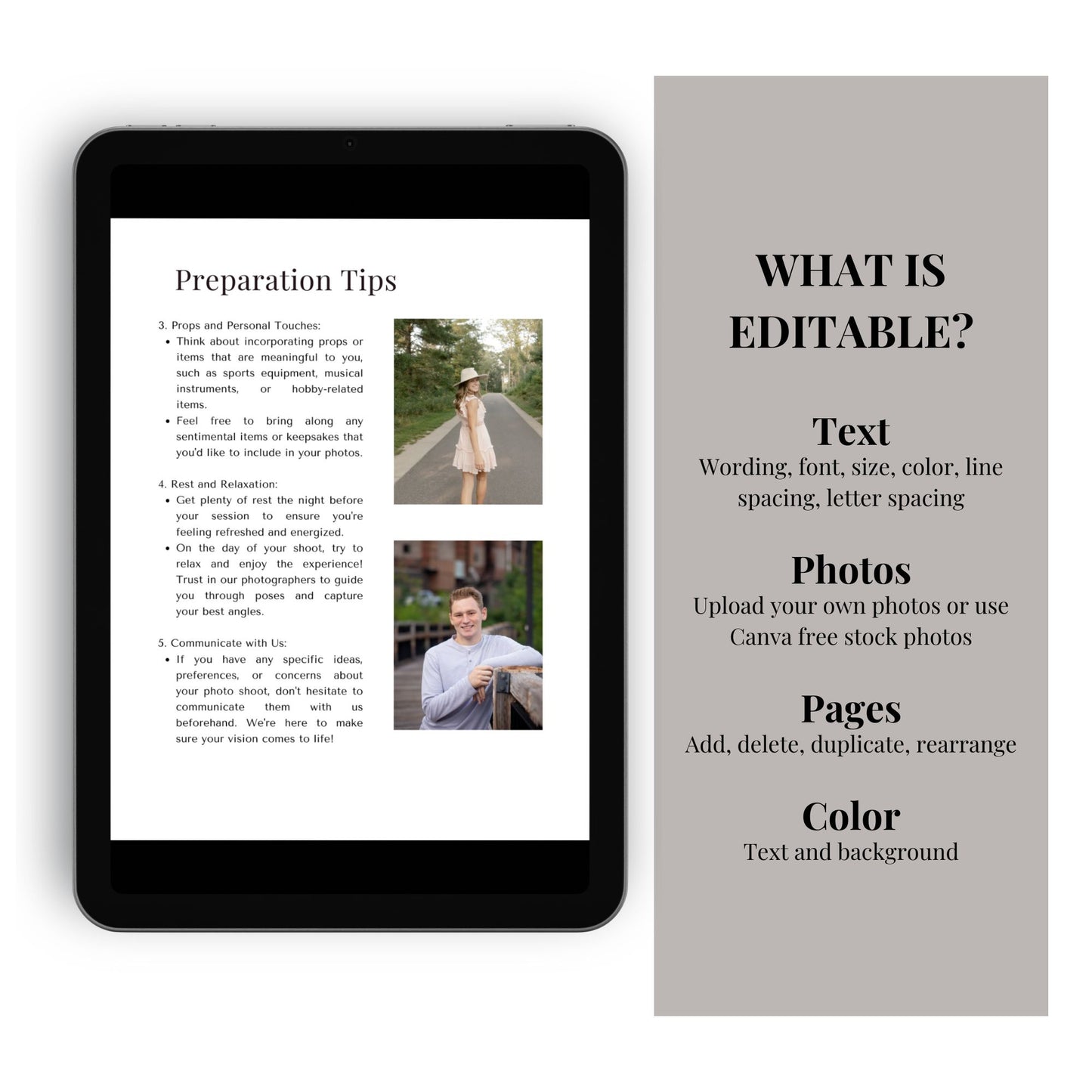 Senior Photography Session Guide