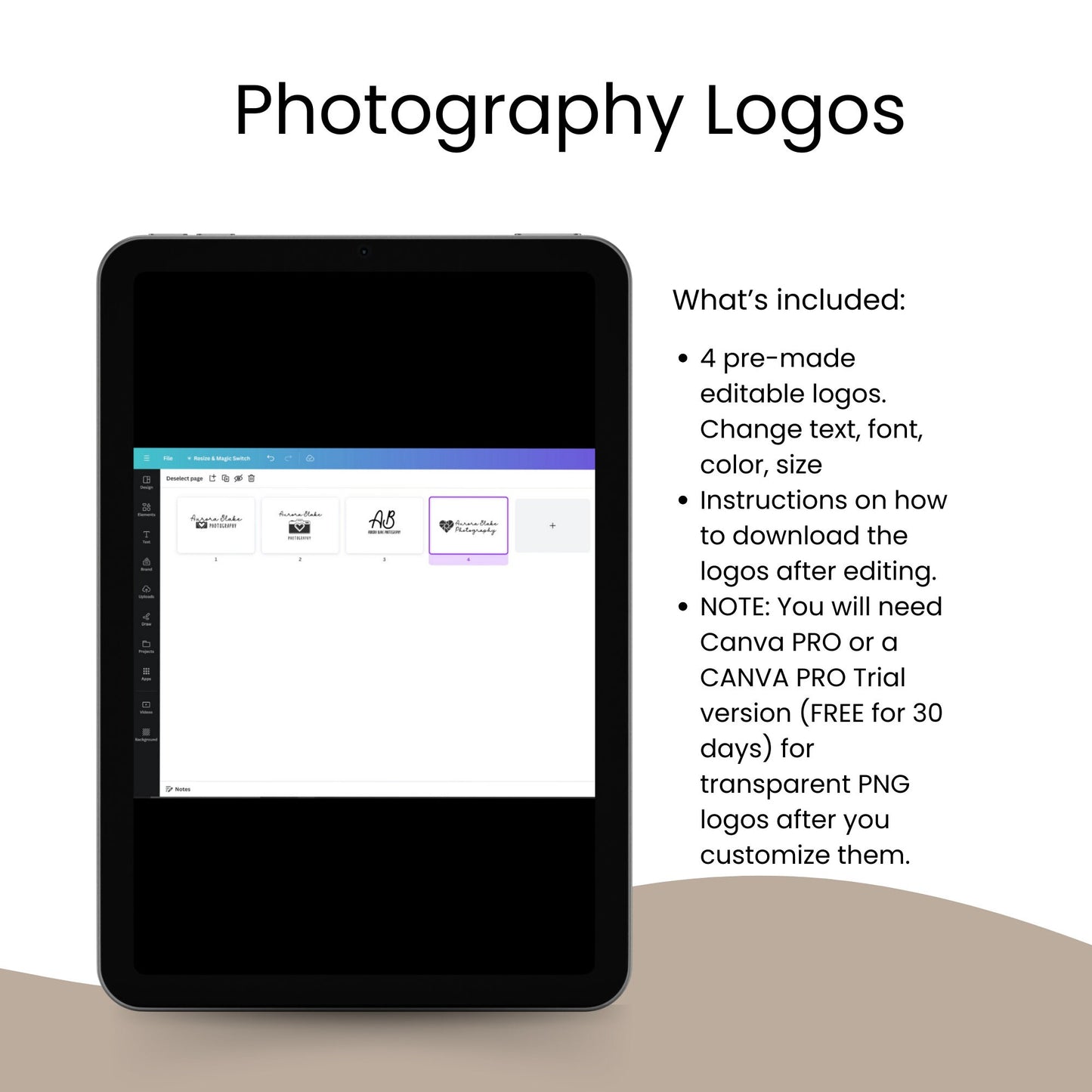 Photographer Logo, Photographer Watermark Design Template, Photography Logo Template, Signature Logo, Watermark Logo