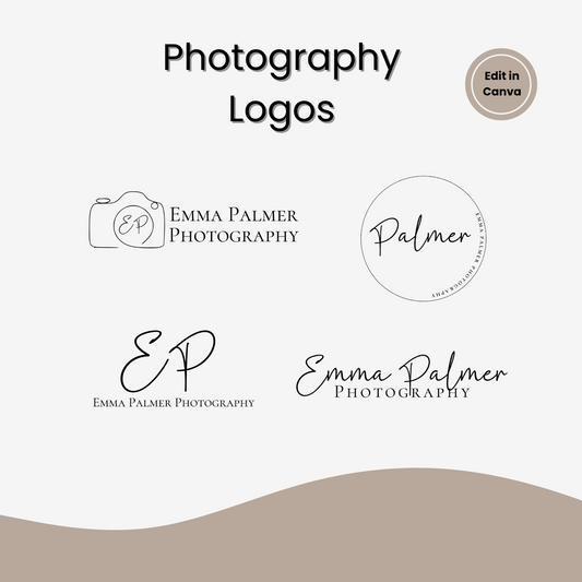 Photographer Logo, Photographer Watermark Design Template, Signature Logo, Watermark Logo, Logo Template, Canva Logo Design Template