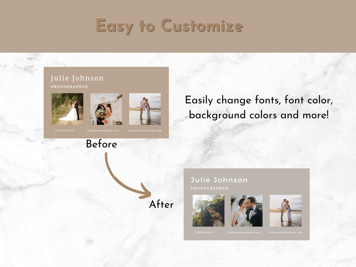 Photographer Business Cards | Customizable Cards | Small Business Cards | Editable and Printable