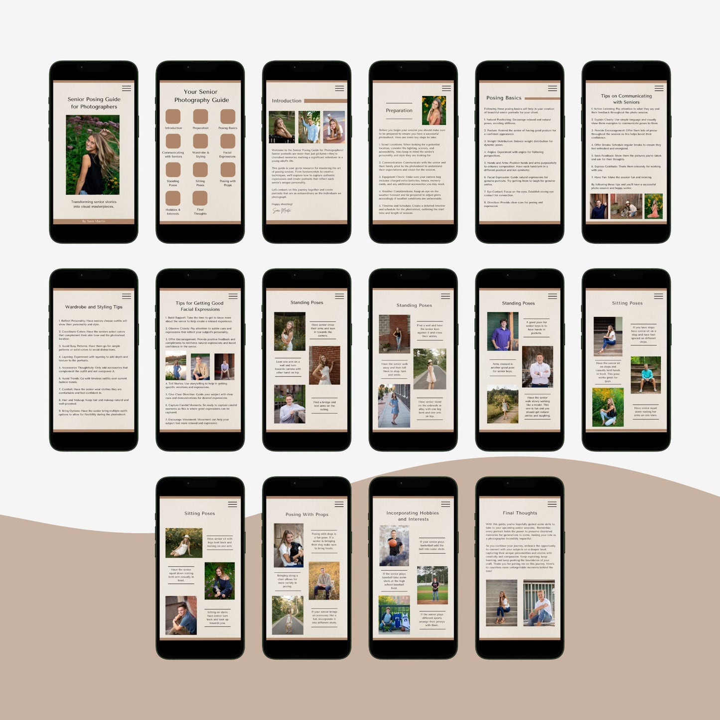 Senior Photography Posing Guide, Digital Photography Guide, Senior Photographer Posing Guide, Style Guide, What To Wear Guide