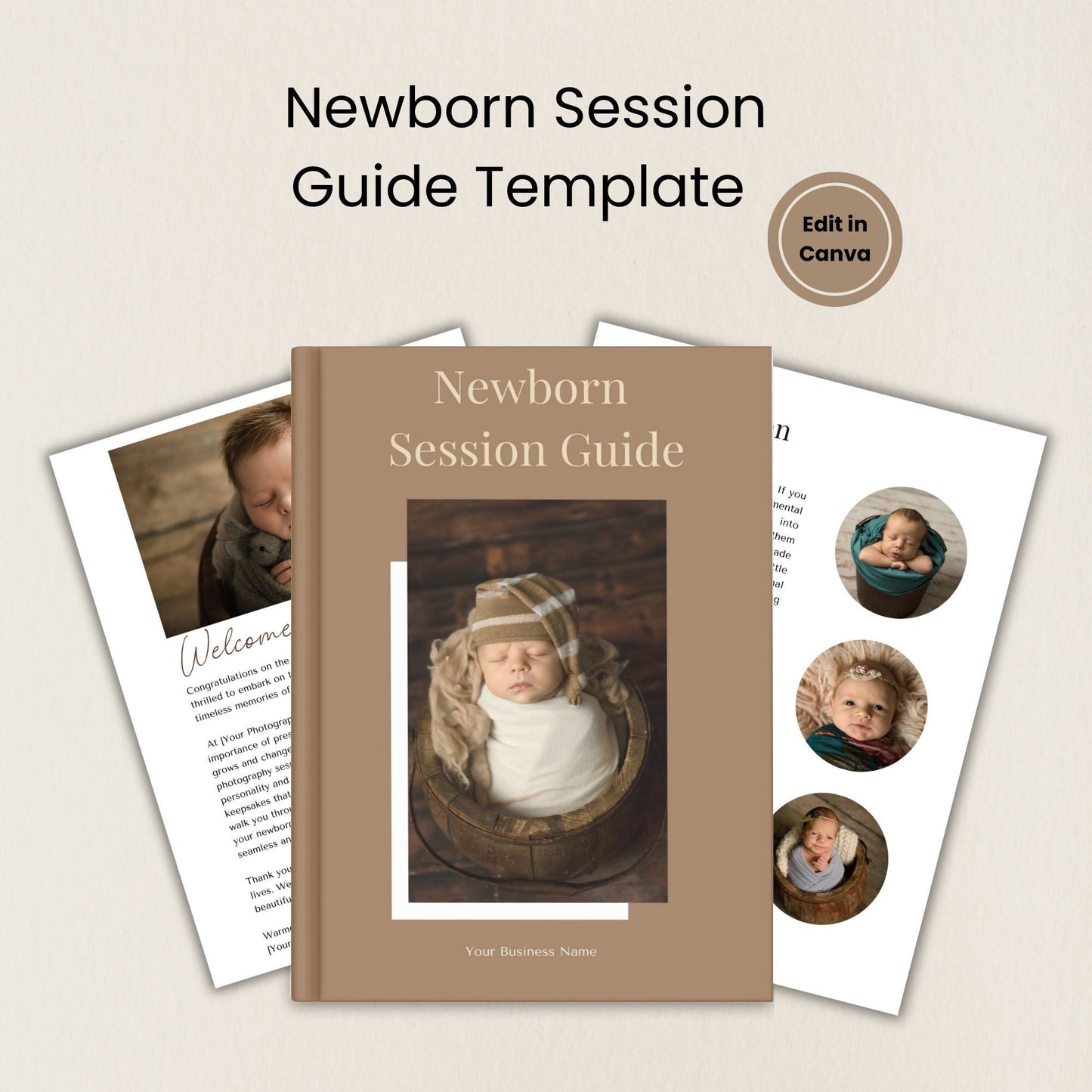Newborn Session Guide, Newborn Photography Template, Photography Template, Newborn Prep Guide, Newborn Session Preparation, Client Prep