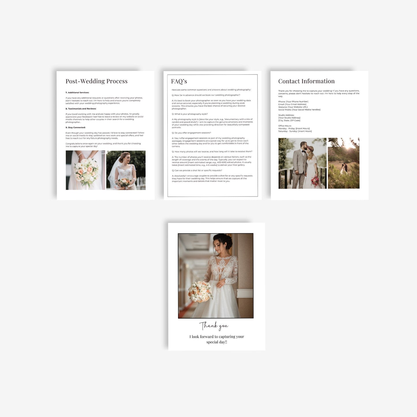 Wedding Photography Guide Template, Client Welcome Guide, Photographer Client Guide, Magazine Template, Canva Template