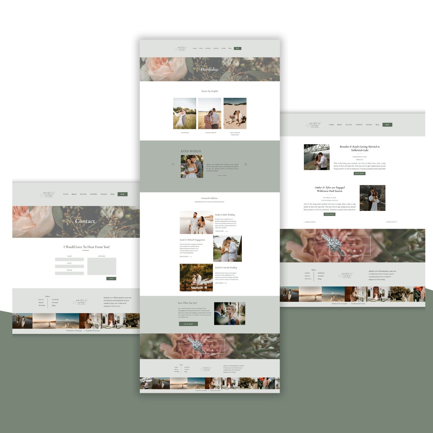 Showit Website Template For Wedding Photographers, Showit Photography Website Template, Showit Portfolio Website, Photographer Website